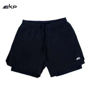 EKP Dual-Layer Shorts — Stealth Black