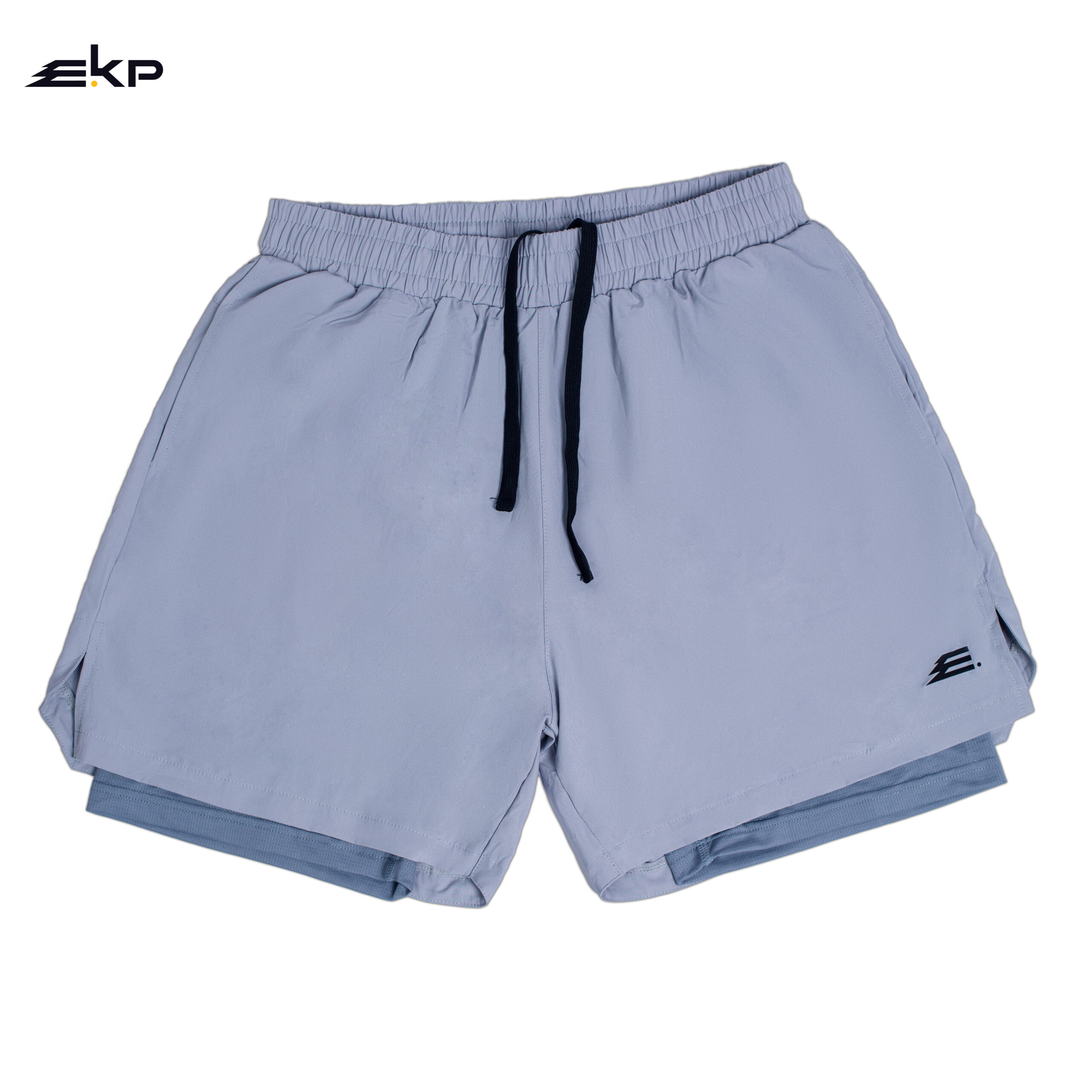 EKP Dual-Layer Shorts — Ash Grey