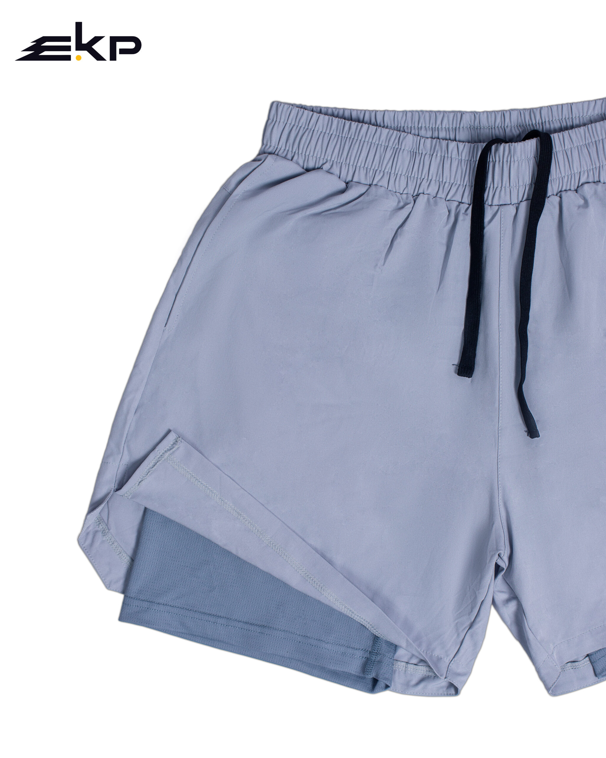 EKP Dual-Layer Shorts — Ash Grey - Image 3